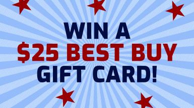 Win $25 Best Buy Gift card!!