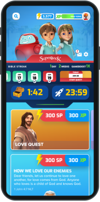 Superbook Bible App Home Screen