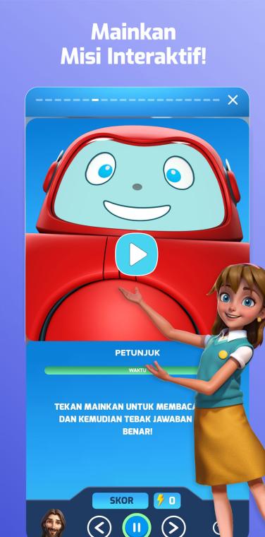 Superbook Bible App Quests Screen